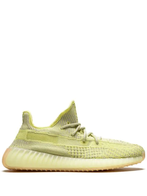 yellow yeezy boost 350 v2 sneakers
