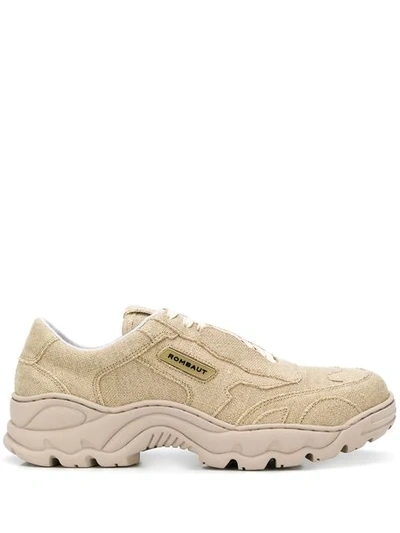 Shop Rombaut Ridged Sole Sneakers In Neutrals