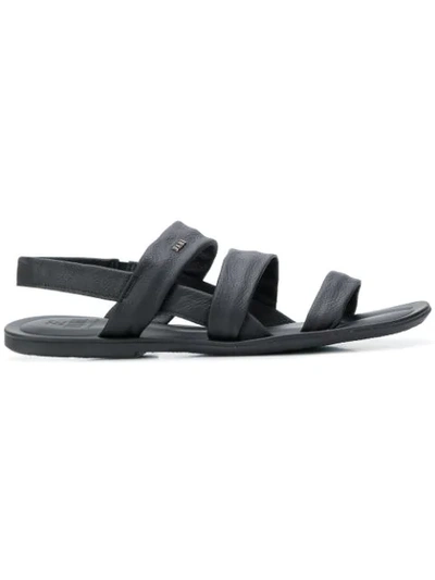 Shop Fabi Strapped Sandals In Black