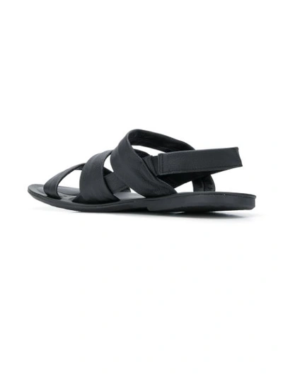 Shop Fabi Strapped Sandals In Black