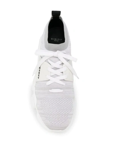 Shop Givenchy Jaw Sock Sneakers In White