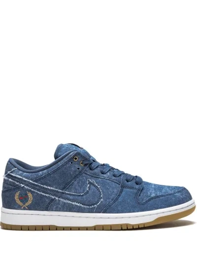 Shop Nike Sb Dunk Low Trd Qs "biggie" Sneakers In Blue