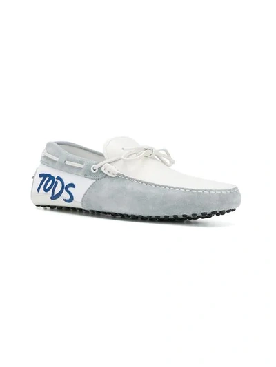Shop Tod's New Gommini Loafers In White