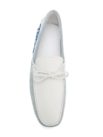 Shop Tod's New Gommini Loafers In White