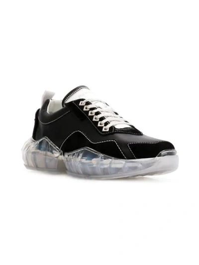 Shop Jimmy Choo Diamond Sneakers In Black