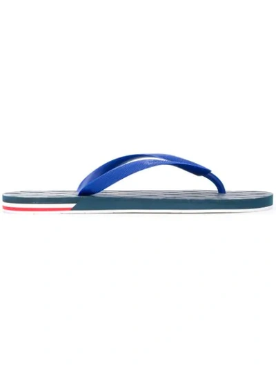 Shop Moncler 'kilian' Flip-flops In Blue