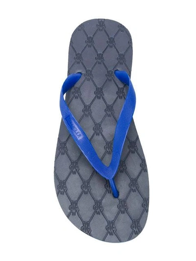 Shop Moncler 'kilian' Flip-flops In Blue