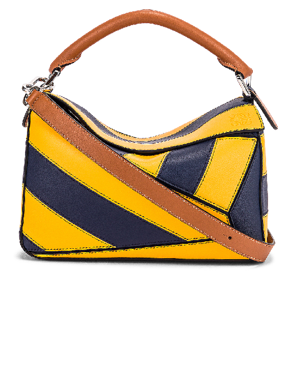 loewe puzzle bag yellow