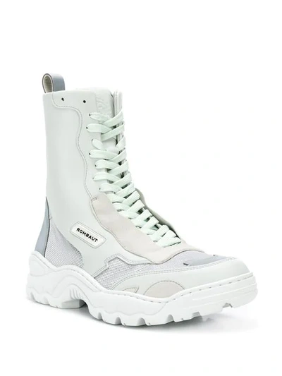 Shop Rombaut Ridged Sole Boots In White