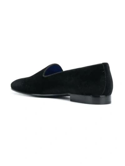 Shop Leqarant Plain Loafers In Black