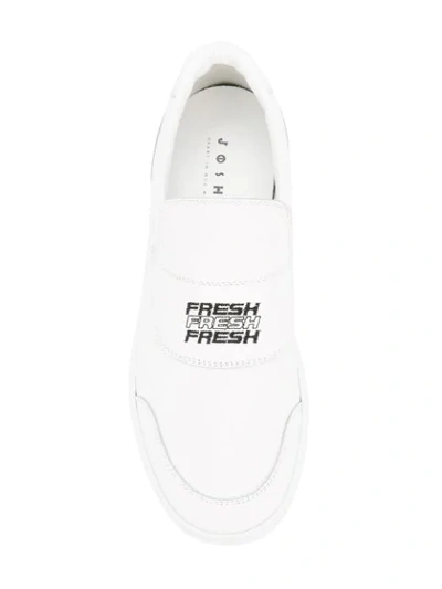 Shop Joshua Sanders Slip-on Sneakers In White