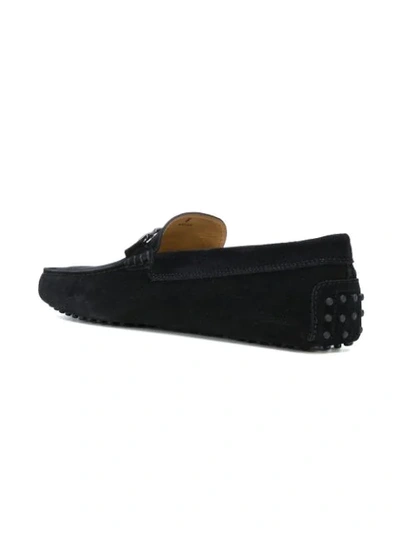 Shop Tod's Gommino Double T Loafers In Black