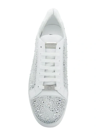 Shop Philipp Plein Verzierte Sneakers - Weiss In White