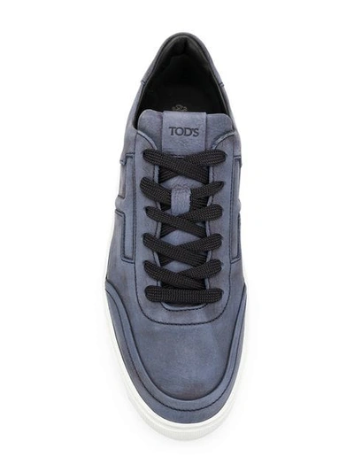 Shop Tod's Embossed T Sneakers