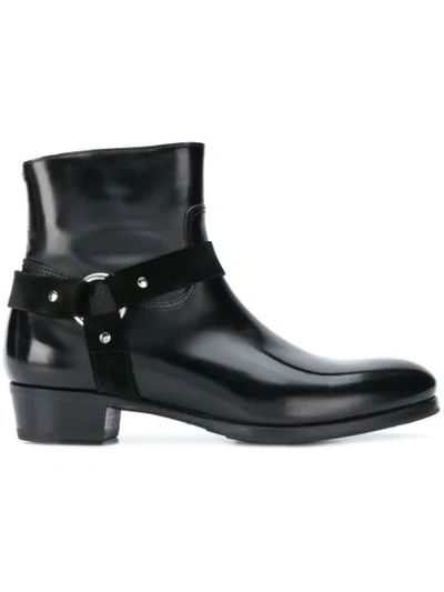 Shop Lidfort Harness Ankle Boots - Black