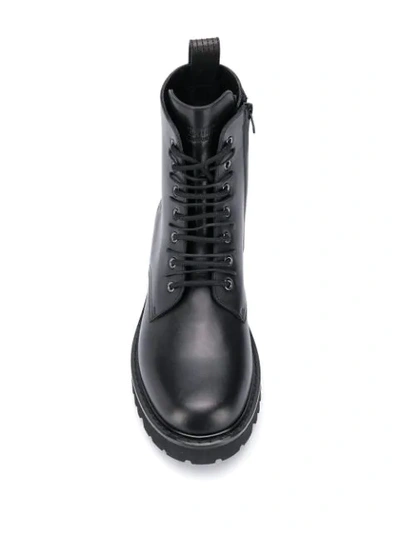 VALENTINO VALENTINO GARAVANI GO LOGO BOOTS - 黑色