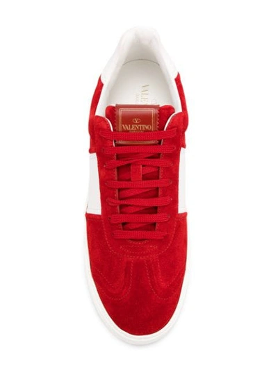 Shop Valentino Garavani Flycrew Sneakers In Red