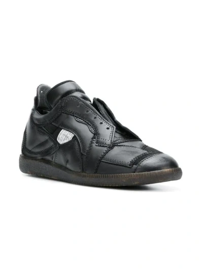 Shop Maison Margiela Collage Sneakers In Black