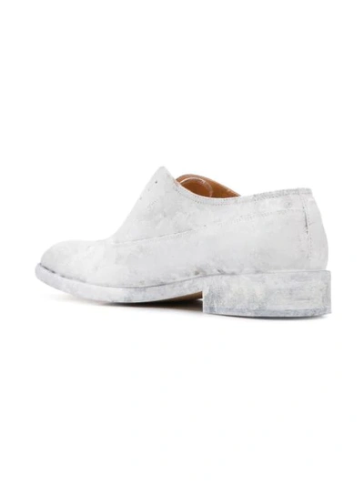 Shop Maison Margiela Painted Oxford Shoes In White
