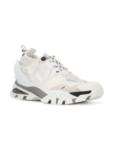 Shop Calvin Klein 205w39nyc Sporty Snap-back Sneakers In White