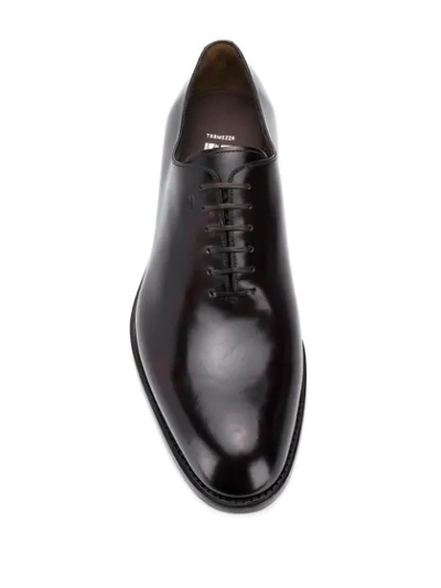 Shop Ferragamo Classic Oxford Shoes In Brown