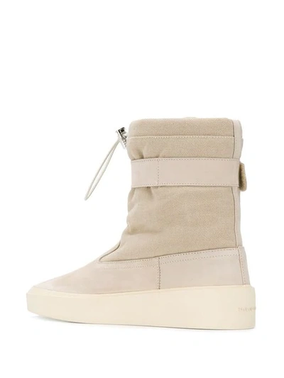Shop Fear Of God Contrast Snow Boots In Neutrals