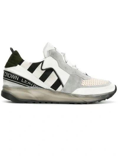 Shop Leather Crown Maero Sneakers In White