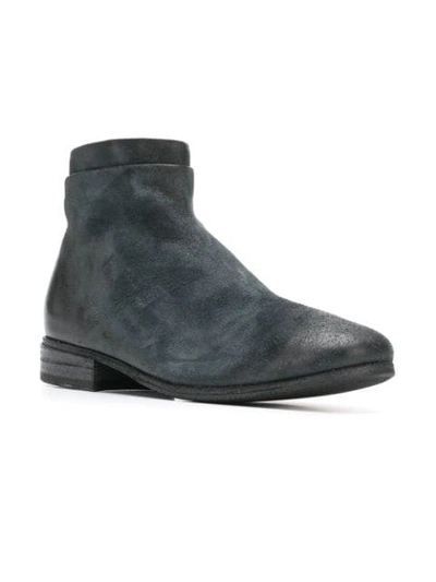 Shop Marsèll Zipped Ankle Boots In Blue