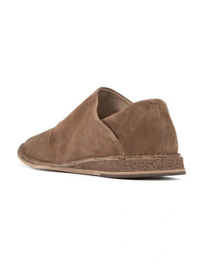 Shop Marsèll Wide Vamp Loafers In Brown