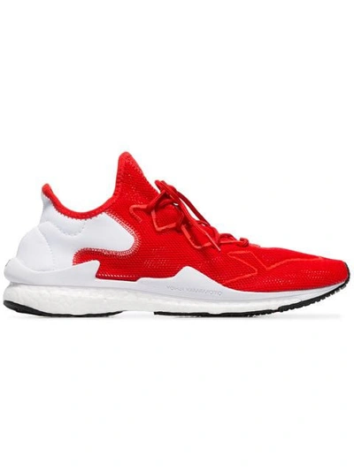 Shop Y-3 Red Adizero Runner Low-top Sneakers