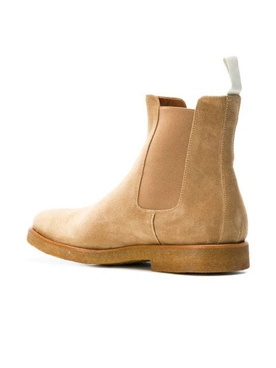 Shop Common Projects Chelsea Boots In Neutrals