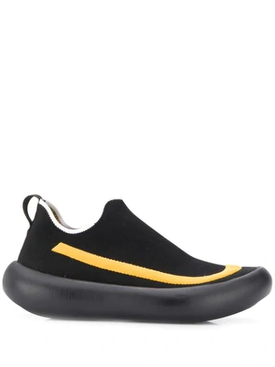 Shop Marni Slip-on Sneakers In Black