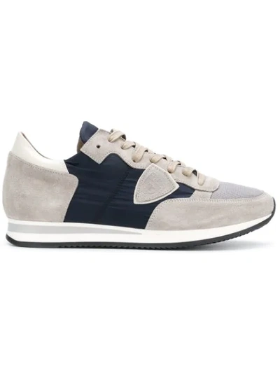 Shop Philippe Model Tropez Sneakers In Grey