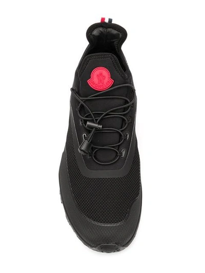 Shop Moncler Low Top Trainers In 999 Black