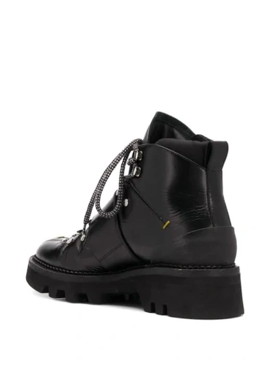 Shop Dsquared2 Touch Strap Ankle Boots In Black