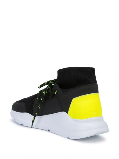 Shop Daniel Patrick Concept Sock Runner Sneakers In Black