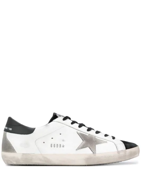 golden goose sneakers black and white