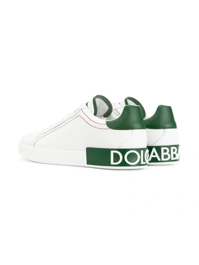 Shop Dolce & Gabbana Portofino Sneakers In White