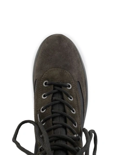 Shop Yeezy Black Suede Military Boots
