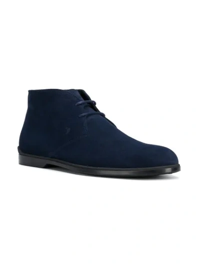 Shop Tod's Desert Boots - Blue
