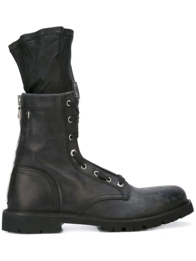 Shop Rta Hybrid Combat Boots In Black