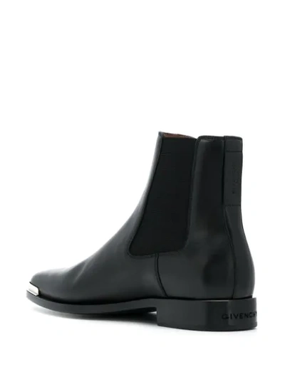 Shop Givenchy Logo Plaque Ankle Boots In Black