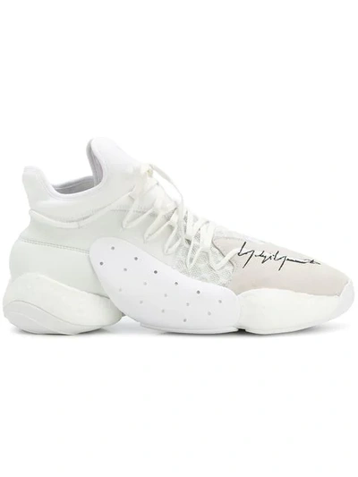 Shop Y-3 X James Harden Byw Bball Sneakers In White