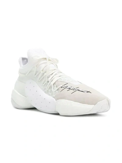 Shop Y-3 X James Harden Byw Bball Sneakers In White