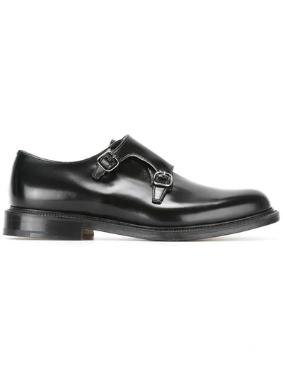 Shop Church's Spazzolato Double Monk Shoes In Black