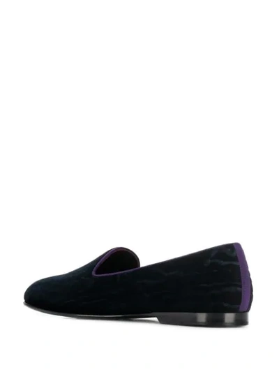 Shop Dolce & Gabbana King Loafers In Blue