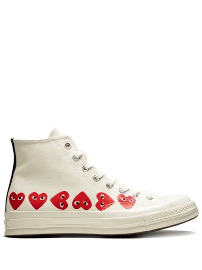 Shop Converse Chuck 70 Hi "multi Hearts" Sneakers In White