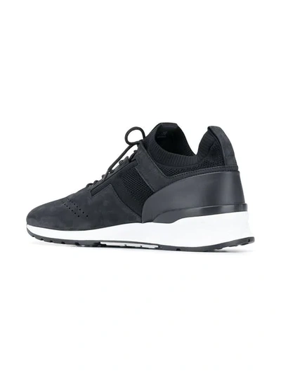 Shop Tod's Lace-up Sneakers In Black