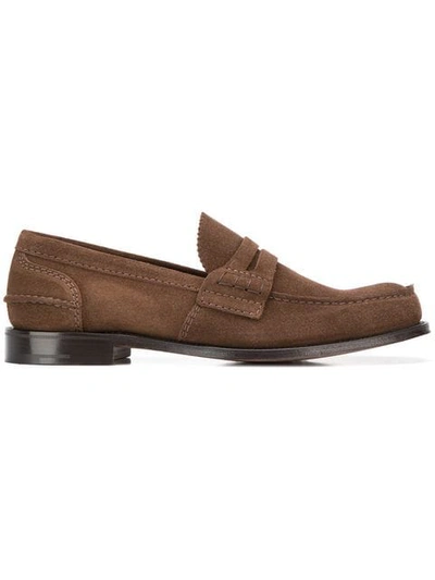 Shop Church's Pembrey Loafers In Brown