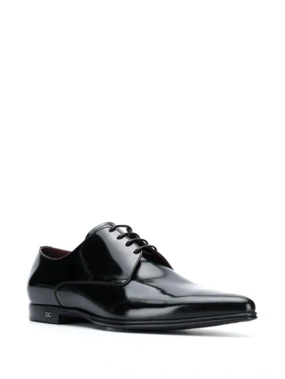 Shop Dolce & Gabbana Pointed Toe Oxford Shoes In Black
